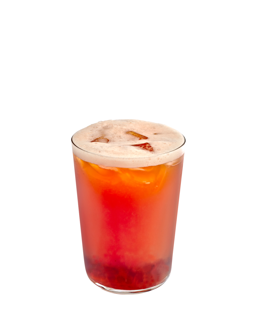 Tropical Berry Green Tea Shaker with Brown Sugar Jelly