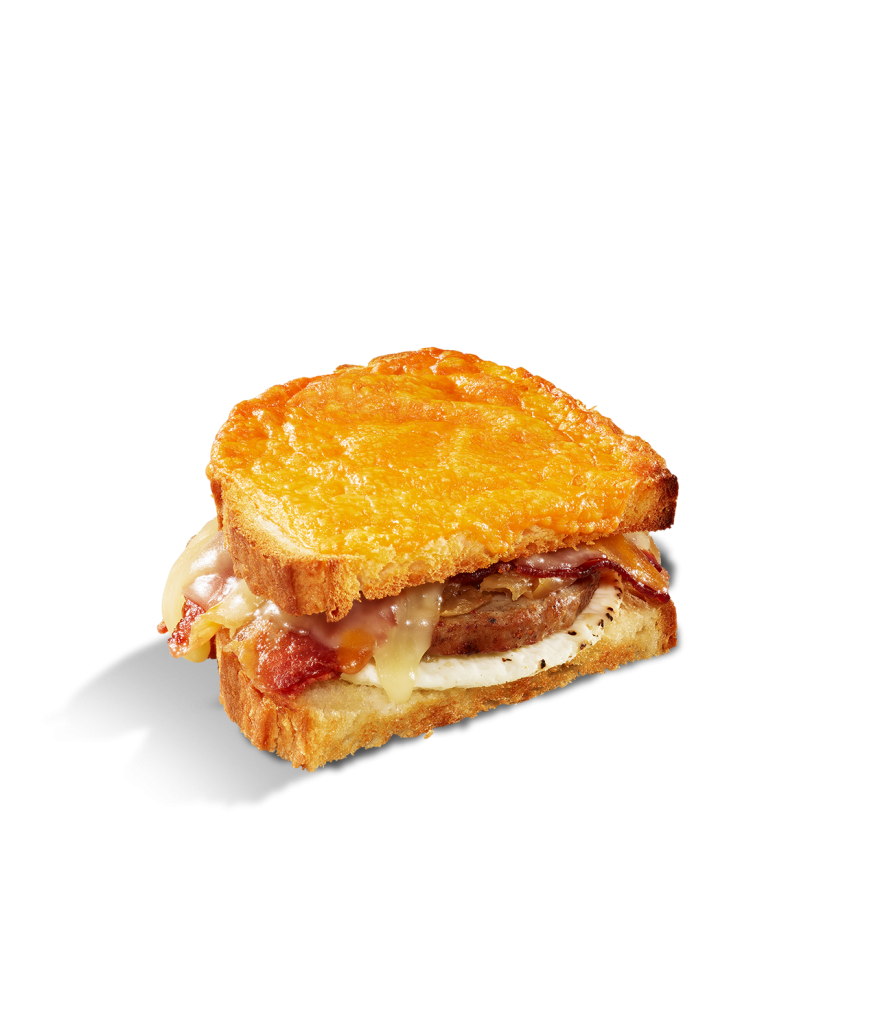Bacon Sausage Cheddar Crispy