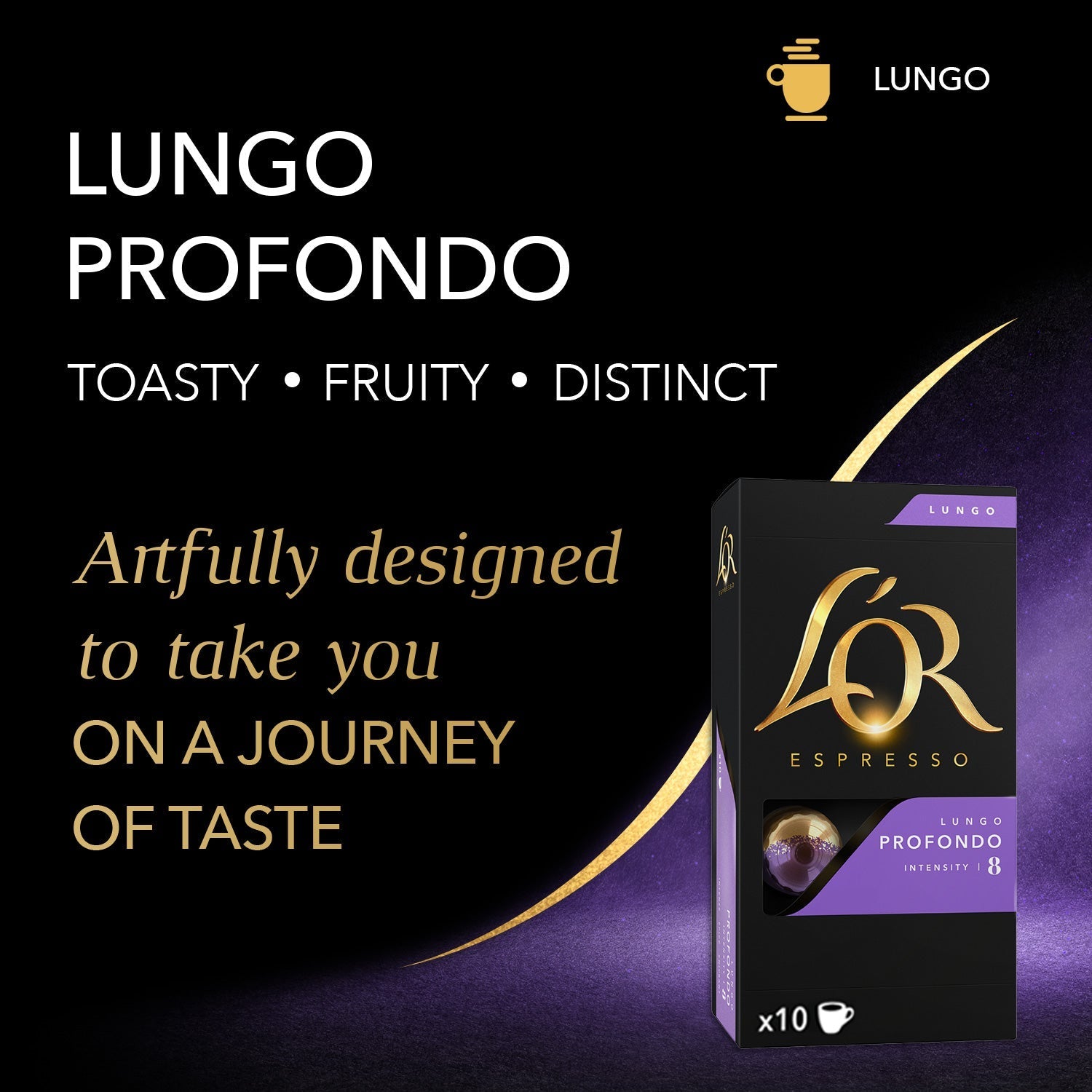 L'OR Profondo Lungo Espresso Capsules