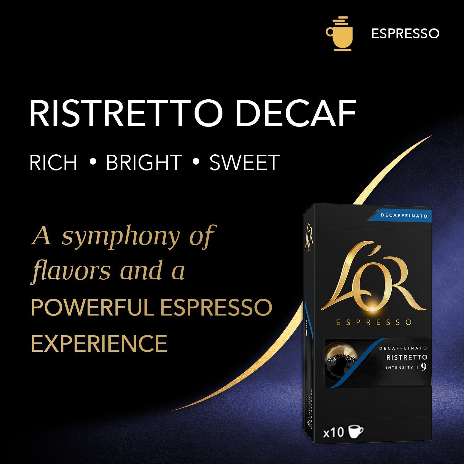 L'OR Ristretto Decaffeinato Espresso Capsules
